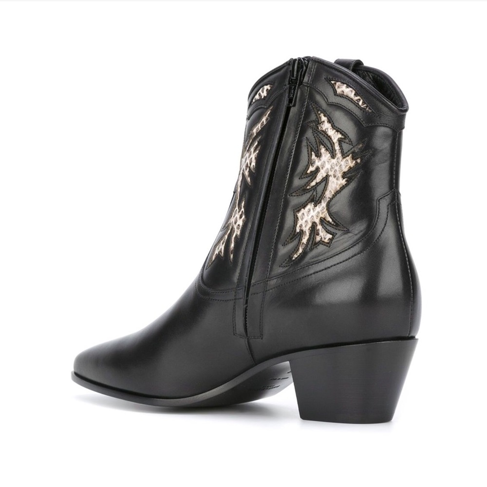New Saint Laurent YSL Rock 40 Cowboy Western Boots - Picture 2 of 7